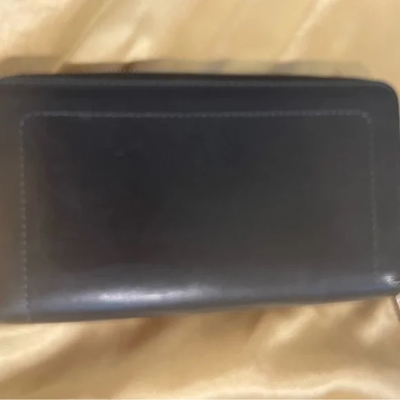Black Louis Vuitton Black Leather Wallet
